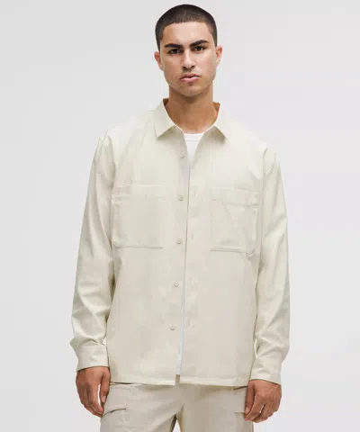 Lululemon Relaxed-fit Long-sleeve Button-up In White