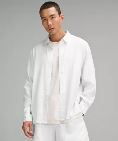 Lululemon Relaxed-fit Long-sleeve Button-up In White