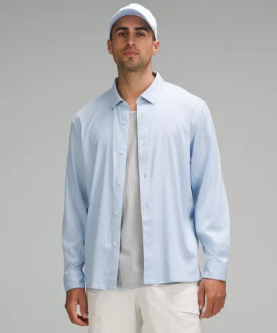Lululemon Relaxed-fit Long-sleeve Button-up In Blue