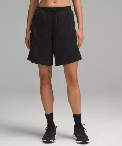 Lululemon Relaxed-fit Mesh Training Shorts 8" In Black