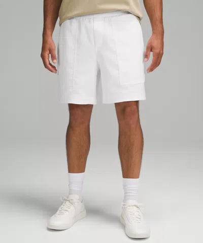 Lululemon Relaxed-fit Pull-on Shorts 7" Light Woven In White