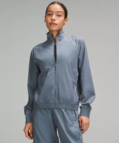 Lululemon Relaxed-fit Track Jacket Iridescent In Blue