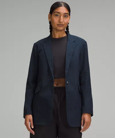 Lululemon Relaxed-fit Twill Blazer In Blue