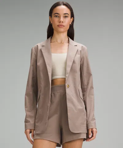 Lululemon Relaxed-fit Twill Blazer In Gray
