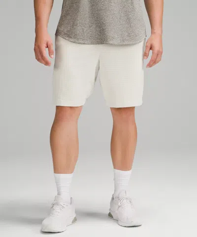 Lululemon Relaxed-fit Workout Mesh Shorts 9" In White