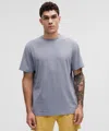 Lululemon Relaxed-fit Workout Short-sleeve Shirt Wash In Gray
