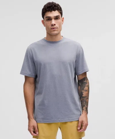 Lululemon Relaxed-fit Workout Short-sleeve Shirt Wash In Gray