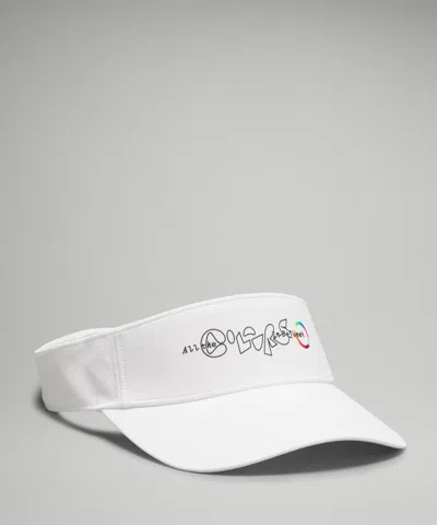 Lululemon Removable Sweatband All-sport Visor Pride In White