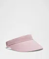 Lululemon Removable Sweatband Cotton Twill Visor In Pink
