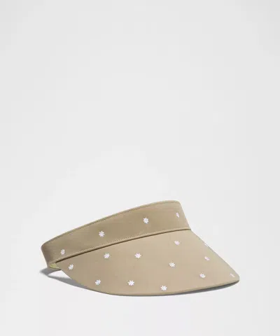Lululemon Removable Sweatband Cotton Twill Visor In Neutral