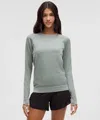 Lululemon Rest Less Pullover In Gray