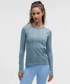 Lululemon Rest Less Variegated Ribbed Pullover