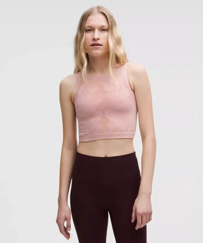 Lululemon Revealknit Floral Cropped Tank Top