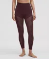 Lululemon Revealknit Floral High-rise 7/8 Leggings