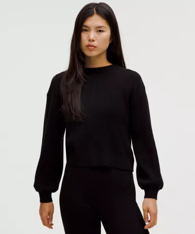 Lululemon Reversible Crossover Sweater In Black