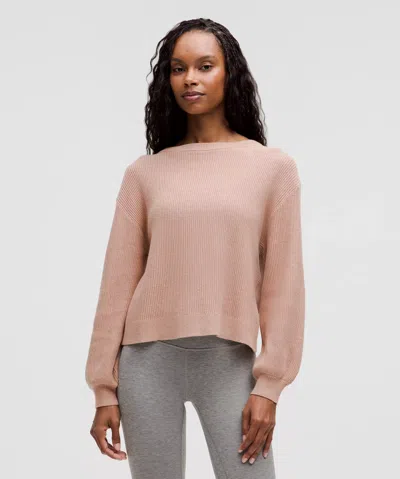 Lululemon Reversible Crossover Sweater In Pink