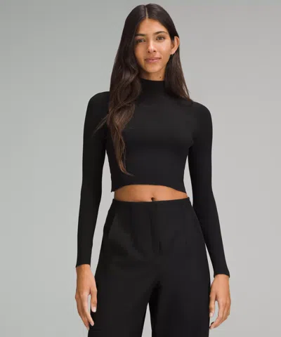 Lululemon Ribbed-knit Twist-back Mockneck Sweater