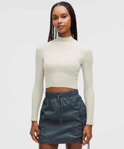 Lululemon Ribbed-knit Twist-back Mockneck Sweater