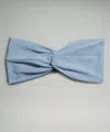 Lululemon Ribbed Nulu Twist-front Headband In Blue