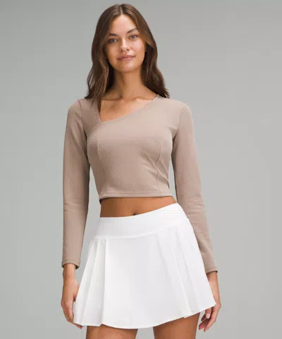 Lululemon Ribbed Softstreme Asymmetrical Long-sleeve Shirt