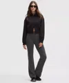 Lululemon Ribbed Softstreme Flared Pant In Black