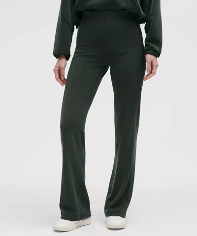 Lululemon Ribbed Softstreme Flared Pants Regular In Green