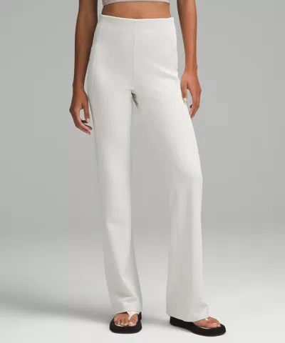 Lululemon Ribbed Softstreme Flared Pant Regular In White