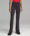 Lululemon Ribbed Softstreme Flared Pant Regular In Black