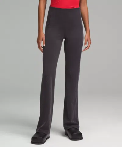 Lululemon Ribbed Softstreme Flared Pant Regular In Black