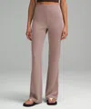Lululemon Ribbed Softstreme Flared Pant Regular In Pink