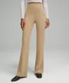 Lululemon Ribbed Softstreme Flared Pants Regular In Neutral