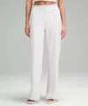 Lululemon Ribbed Softstreme Mid-rise Pants 32" In White