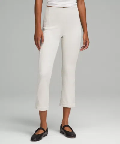Lululemon Ribbed Softstreme Zip-leg High-rise Cropped Pant 25"