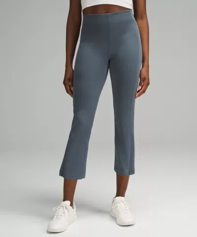 Lululemon Ribbed Softstreme Zip-leg High-rise Cropped Pants 25"