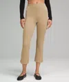 Lululemon Ribbed Softstreme Zip-leg High-rise Cropped Pants 25"