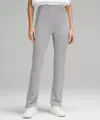 Lululemon Ribbed Softstreme Zip-leg High-rise Pant In Gray