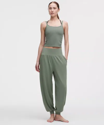Lululemon Rulu Drapey Oversized High-rise Yoga Jogger In Green