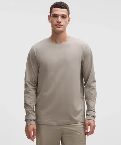 Lululemon Rulu Fleece Crewneck Long-sleeve Shirt In Neutral