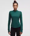 Lululemon Rulu Running Long-sleeve Mock Neck Shirt