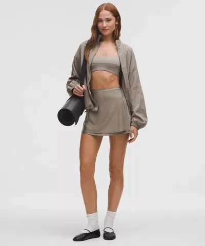 Lululemon Satin Ballet High-rise Wrap Skirt In Green
