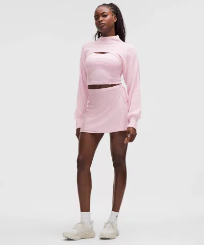 Lululemon Satin Ballet High-rise Wrap Skirt In Pink