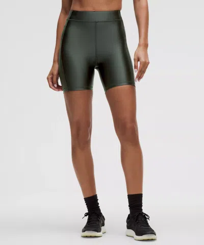 Lululemon Satin Shine High-rise Shorts 6" In Green