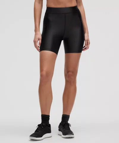 Lululemon Satin Shine High-rise Short 6" In Black