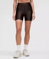 Lululemon Satin Shine High-rise Shorts 6" In Black