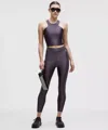 Lululemon Satin Shine Panelled High-rise Tight 25" In Purple