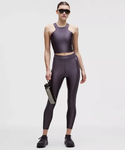 Lululemon Satin Shine Panelled High-rise Tight 25" In Purple