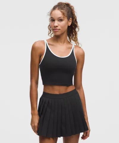 Lululemon Scoop-neck Cutout Tennis Tank Top In Black