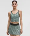 Lululemon Scoop-neck Cutout Tennis Tank Top Medium Support, B/c Cup