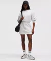 Lululemon Scuba Cinch-waist Mini Dress In White