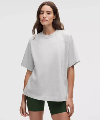 Lululemon Scuba Cotton Jersey T-shirt In Gray